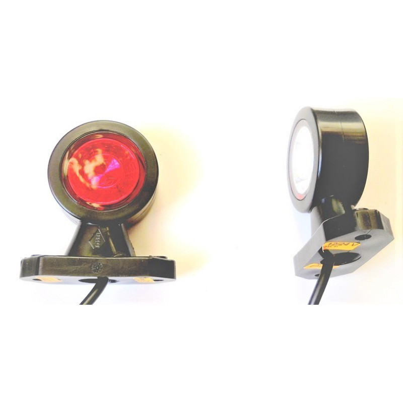 Lampa obrysowa biało-czerwona diodowa LD 721 horpol