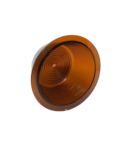 Klosz Lampy pozycyjnej obrysowej narożnej rogowej typu GYLLE RUBBER dymno-pomarańczowy clear