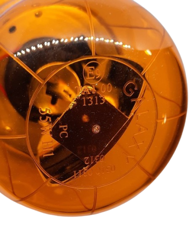 Lampa Ostrzegawcza Błyskowa Kogut pomarańczowy magnes  12V na żarówkę H1