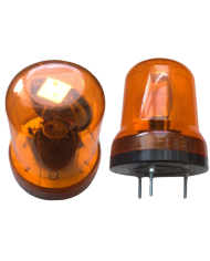 Lampa Ostrzegawcza Błyskowa Kogut pomarańczowy na śruby  12V na żarówkę H1