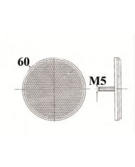 Odblask Światło odblaskowe okrągły fi 60 mm ze śrubą biały